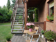 Treppe zur Ferienwohnung